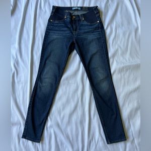 7 For All Mankind Side Panel Ankle Skinny Maternity Jeans - Size 27